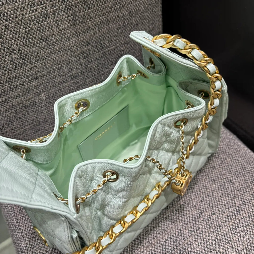Ch@nel Runway Hippie Chain Closure Hobo Bag 139900