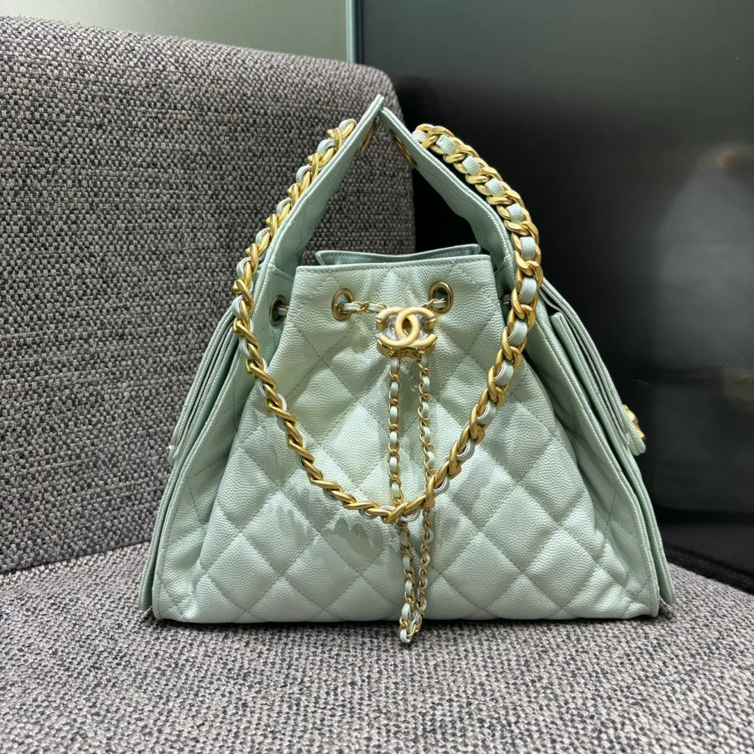 Ch@nel Runway Hippie Chain Closure Hobo Bag 139900