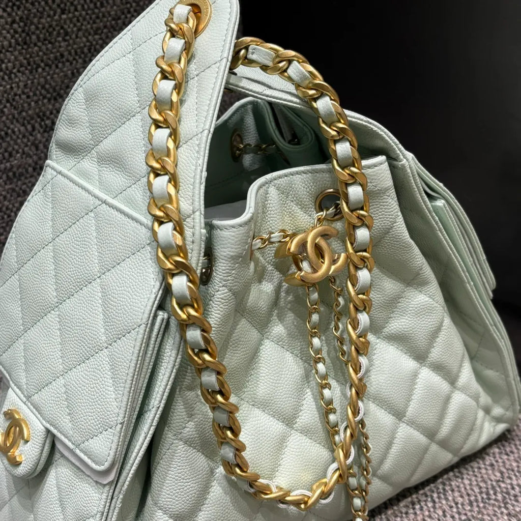 Ch@nel Runway Hippie Chain Closure Hobo Bag 139900