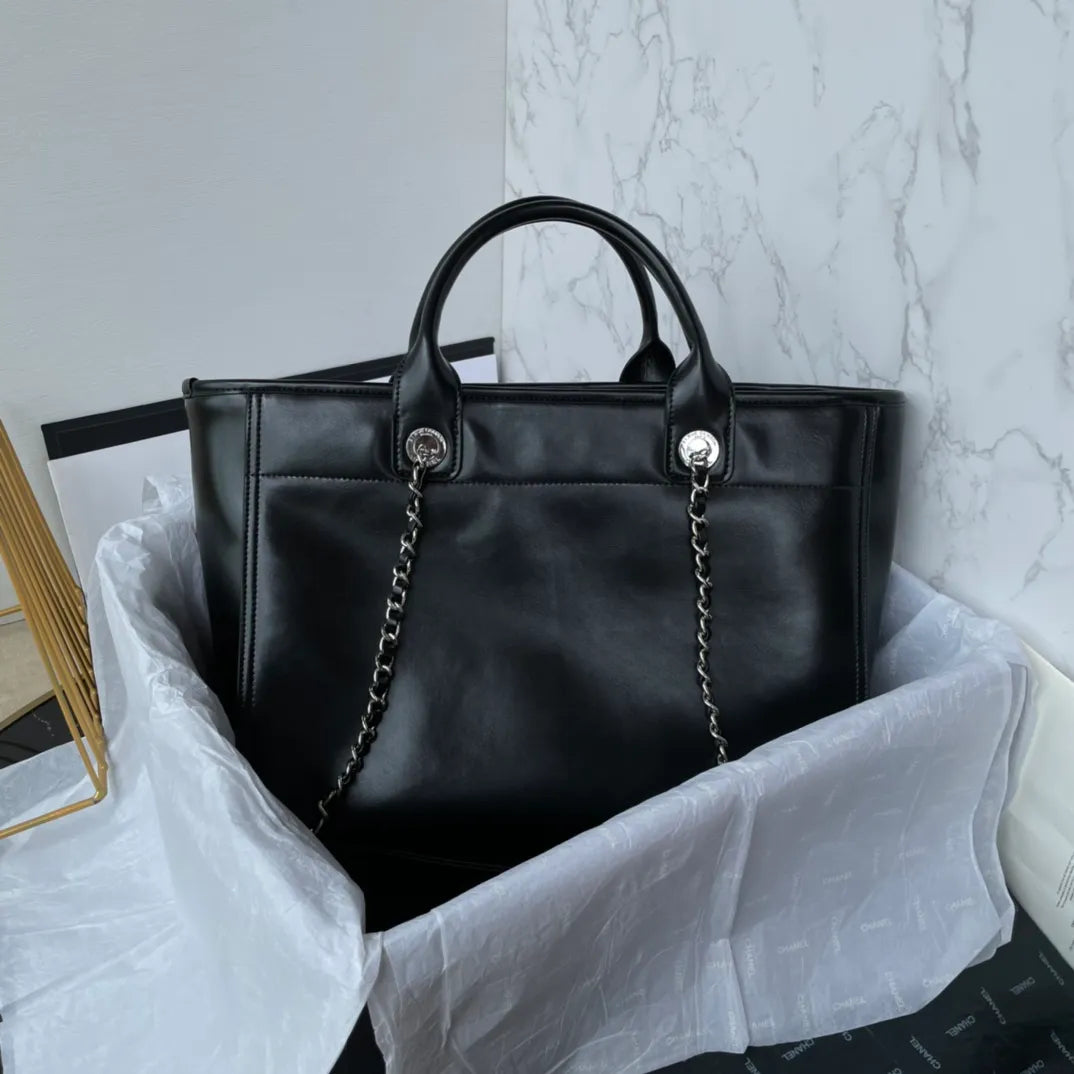 Chanel Shopping Tote Bag Calfskin Leather AS3257