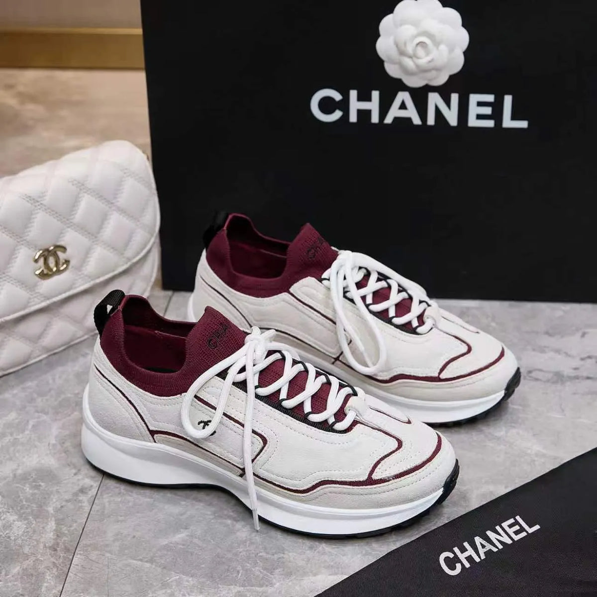 Chanel Sneakers Silk Suede Flyknit TPU 2026