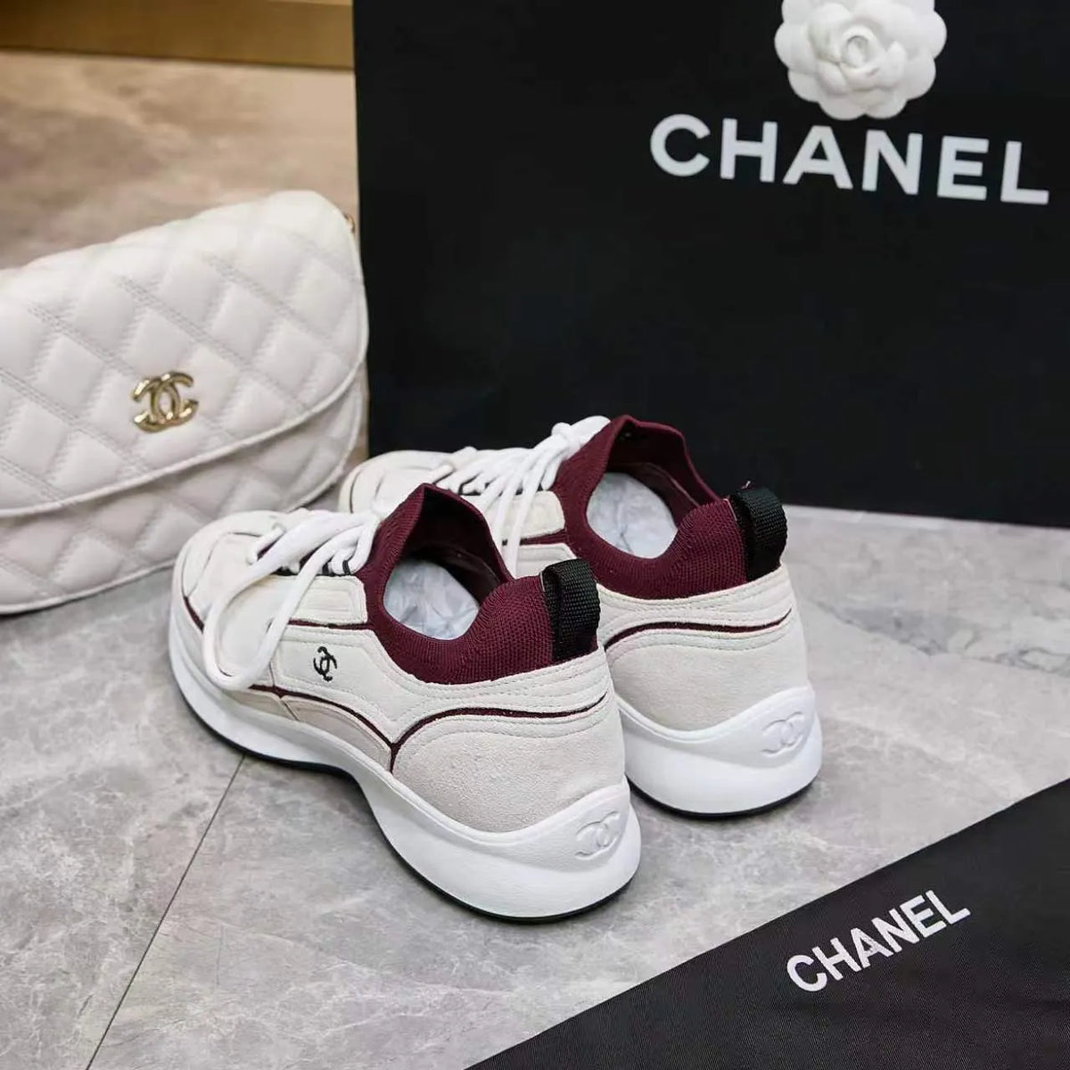 Chanel Sneakers Silk Suede Flyknit TPU 2026