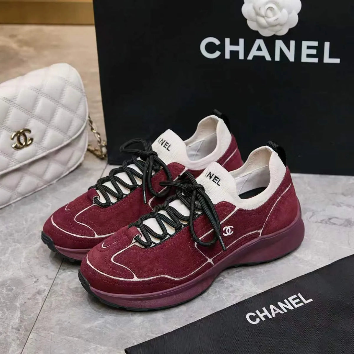 Chanel Sneakers Suede Knit TPU 2026