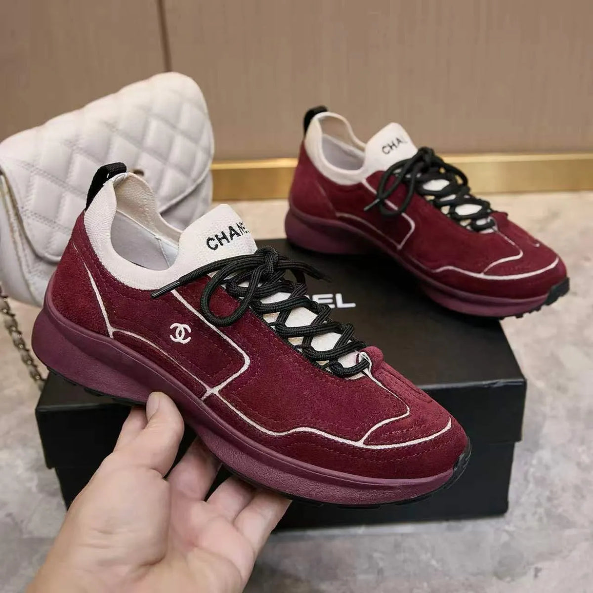 Chanel Sneakers Suede Knit TPU 2026