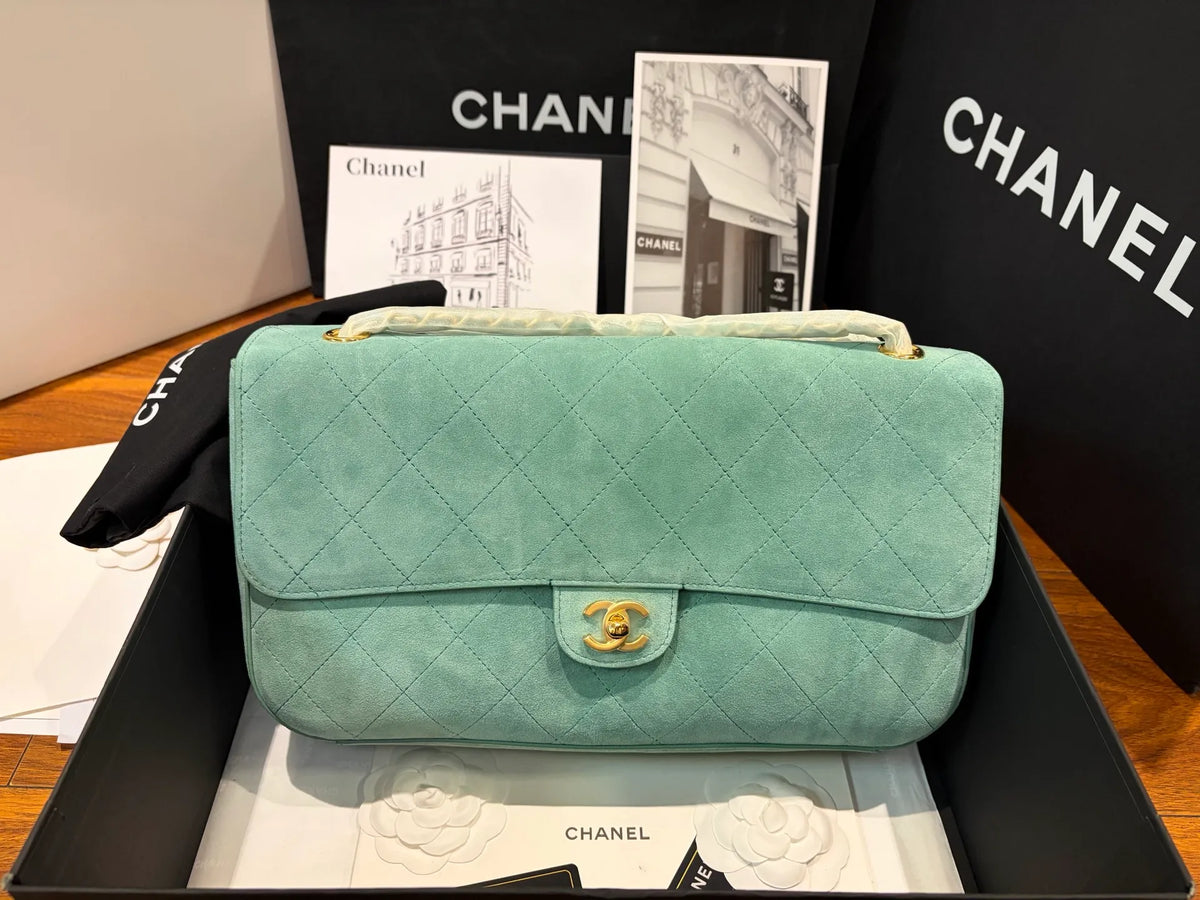 CHANEL Suede Classic Flap Bag