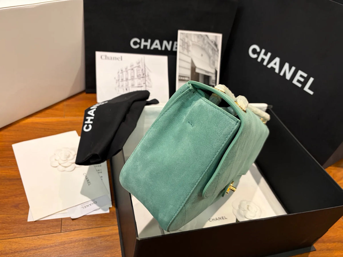 CHANEL Suede Classic Flap Bag