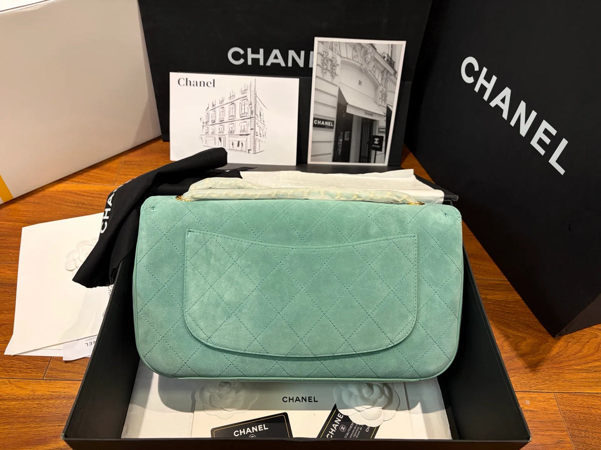 CHANEL Suede Classic Flap Bag