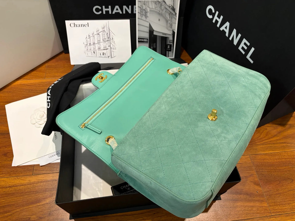 CHANEL Suede Classic Flap Bag