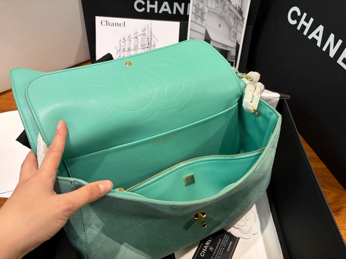 CHANEL Suede Classic Flap Bag