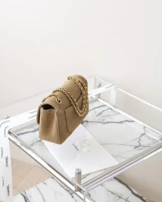 Suede Mini Flap Bag 26B CF mini