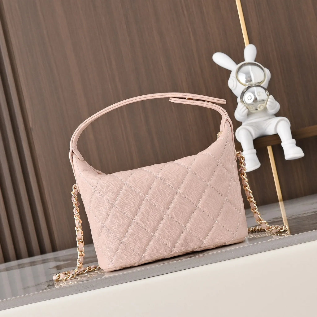 Chanel Vanity Lunch Box Bag Caviar Leather 5091