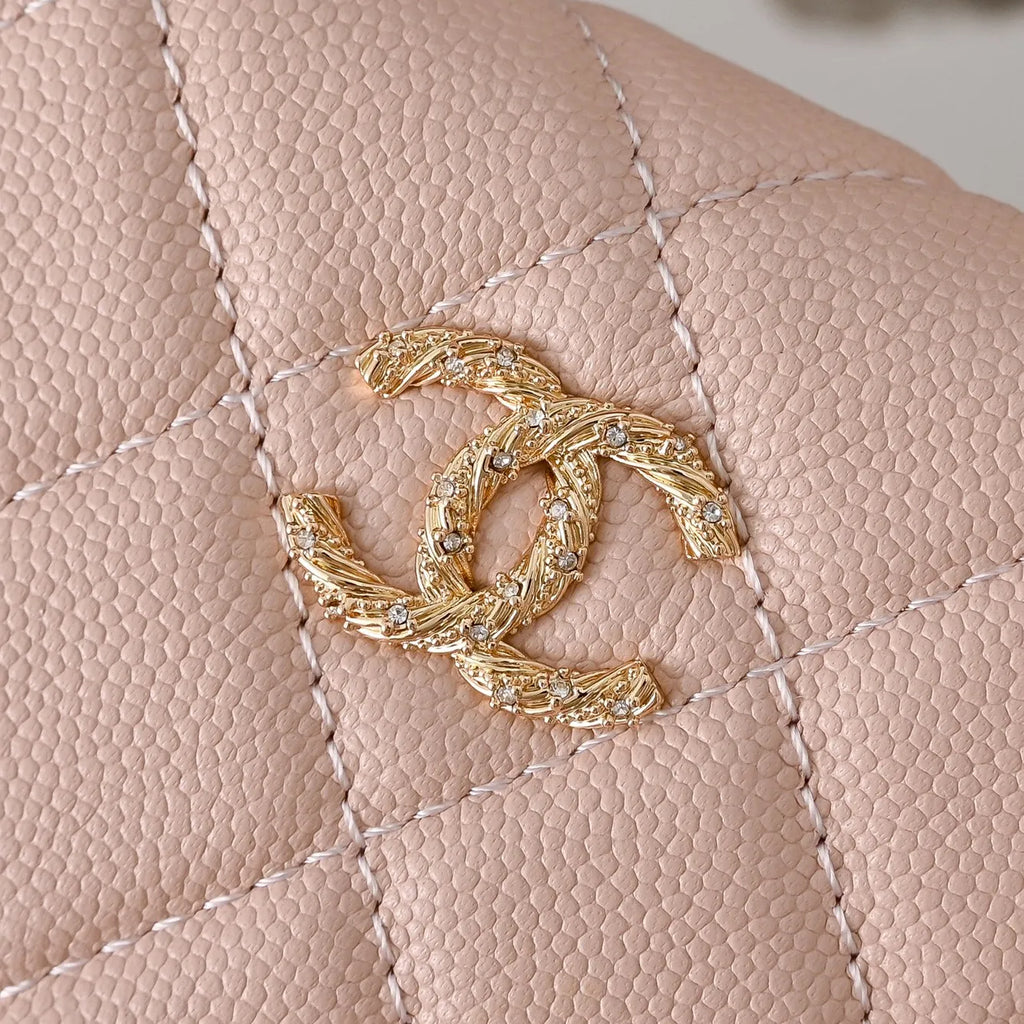 Chanel Vanity Lunch Box Bag Caviar Leather 5091