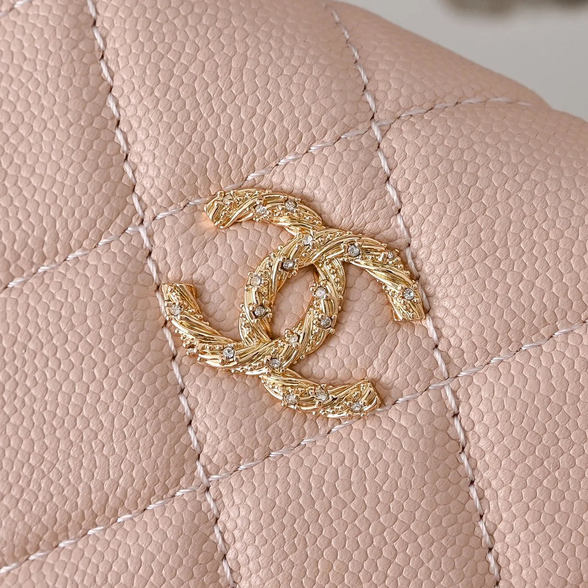 Chanel Vanity Lunch Box Bag Caviar Leather 5091