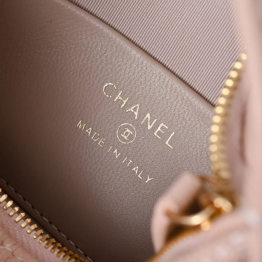 Chanel Vanity Lunch Box Bag Caviar Leather 5091