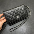 Chanel WOC Twist Clasp Crossbody Bag Black