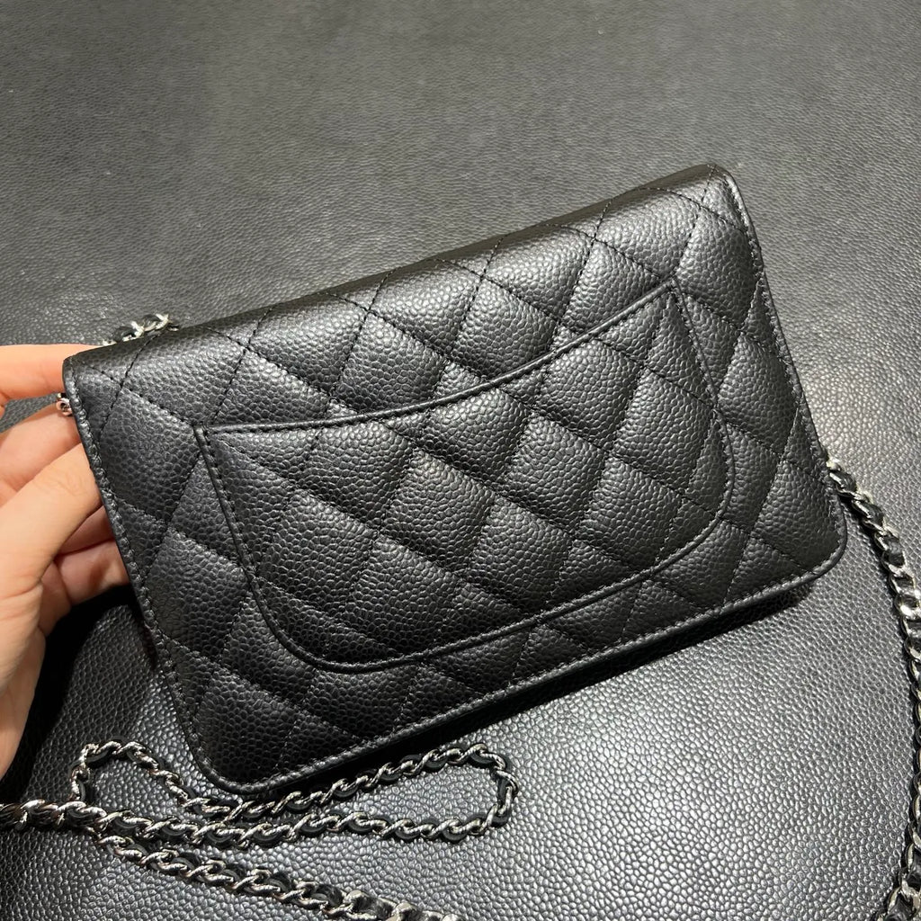 Chanel WOC Twist Clasp Crossbody Bag Black