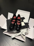 Chanel Women's 26B Mary Jane Loafers Patent Leather 340606
