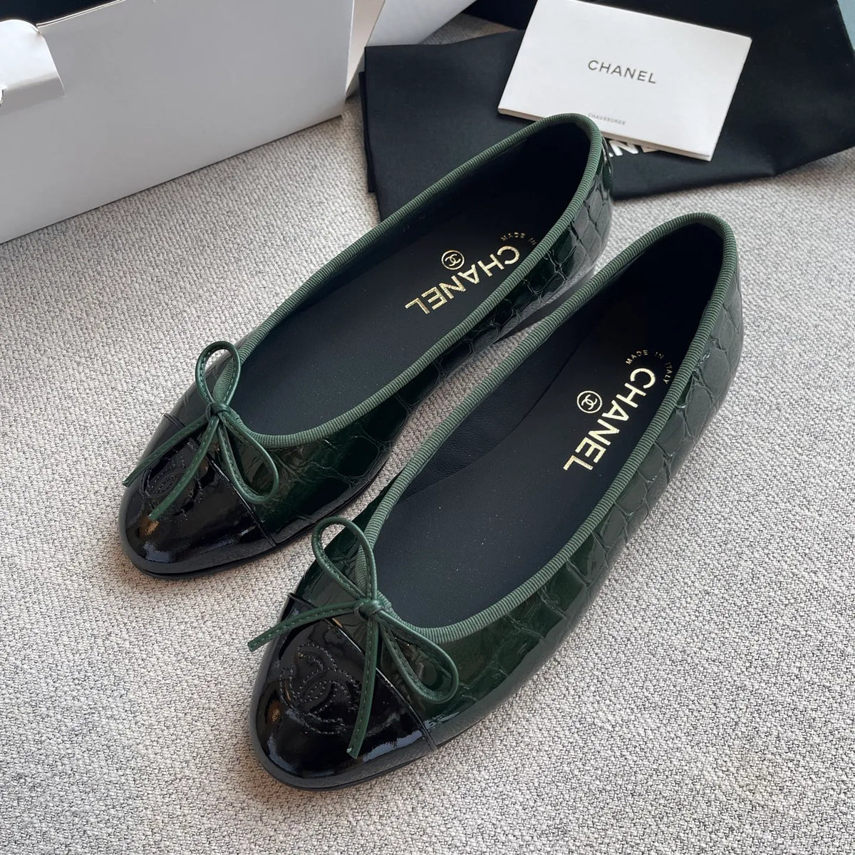 Chanel Women's 26SS Ballet Flats Cowhide Leather 329071