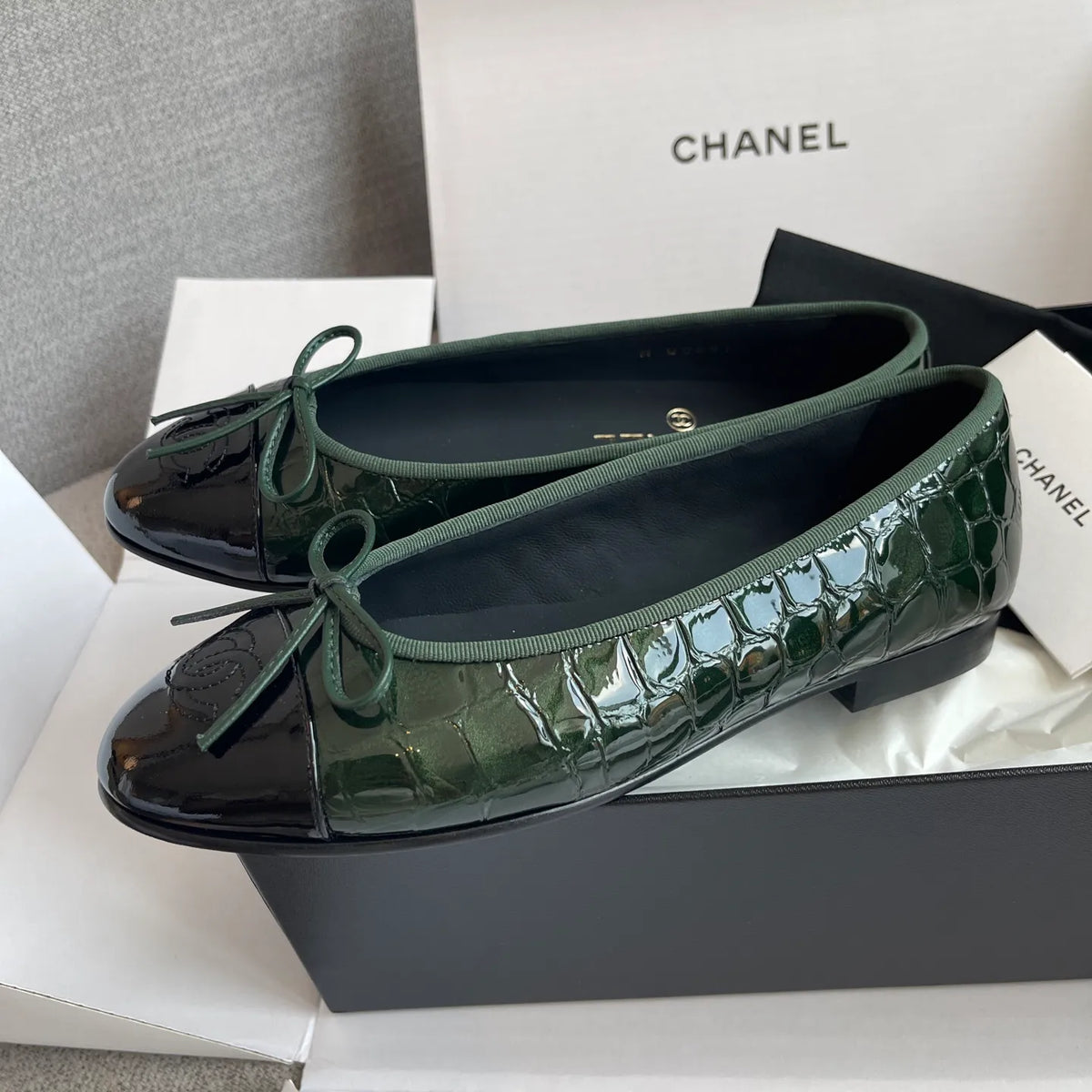 Chanel Women's 26SS Ballet Flats Cowhide Leather 329071