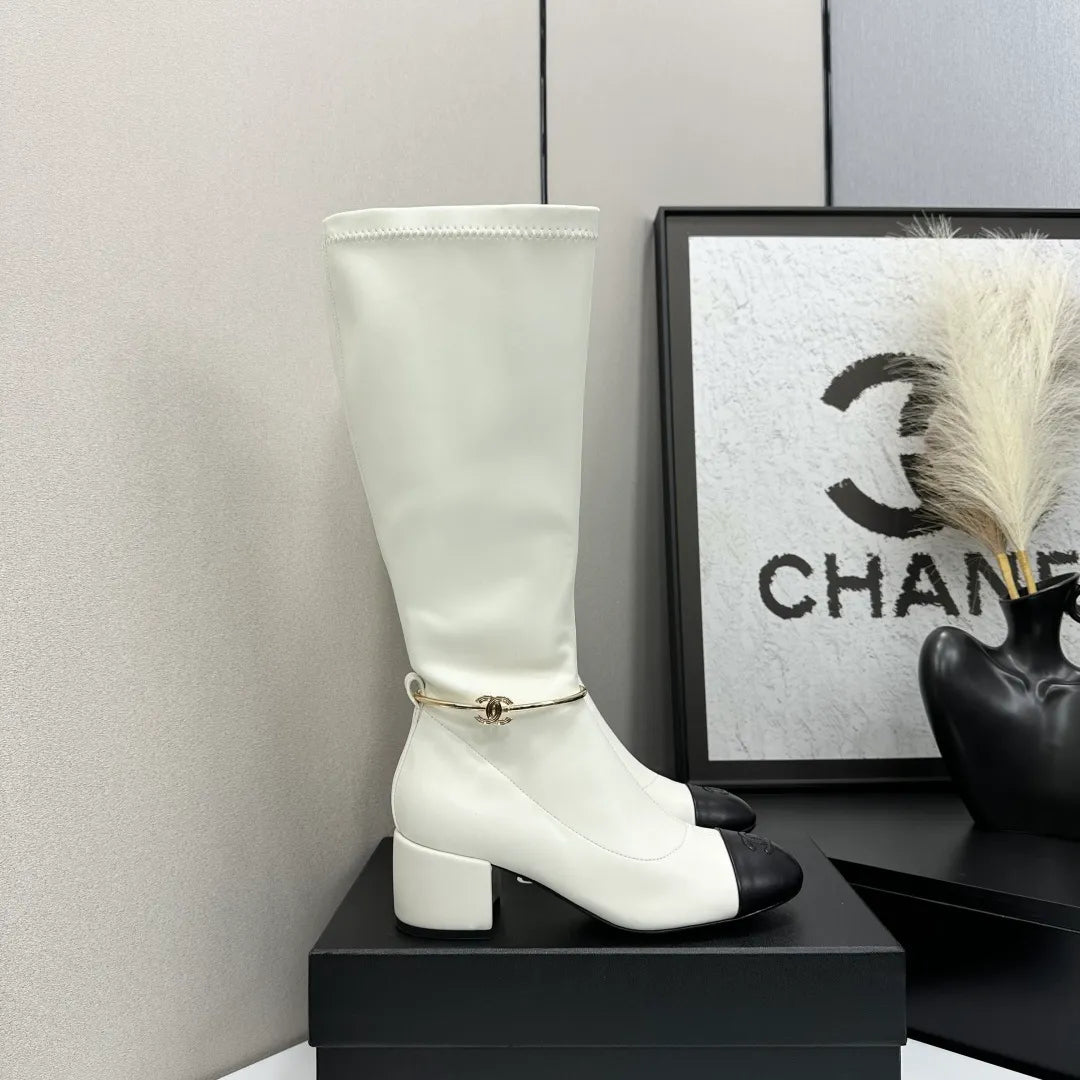 Chanel Women's Ankle Boots Stretch Sheepskin Leather 2026