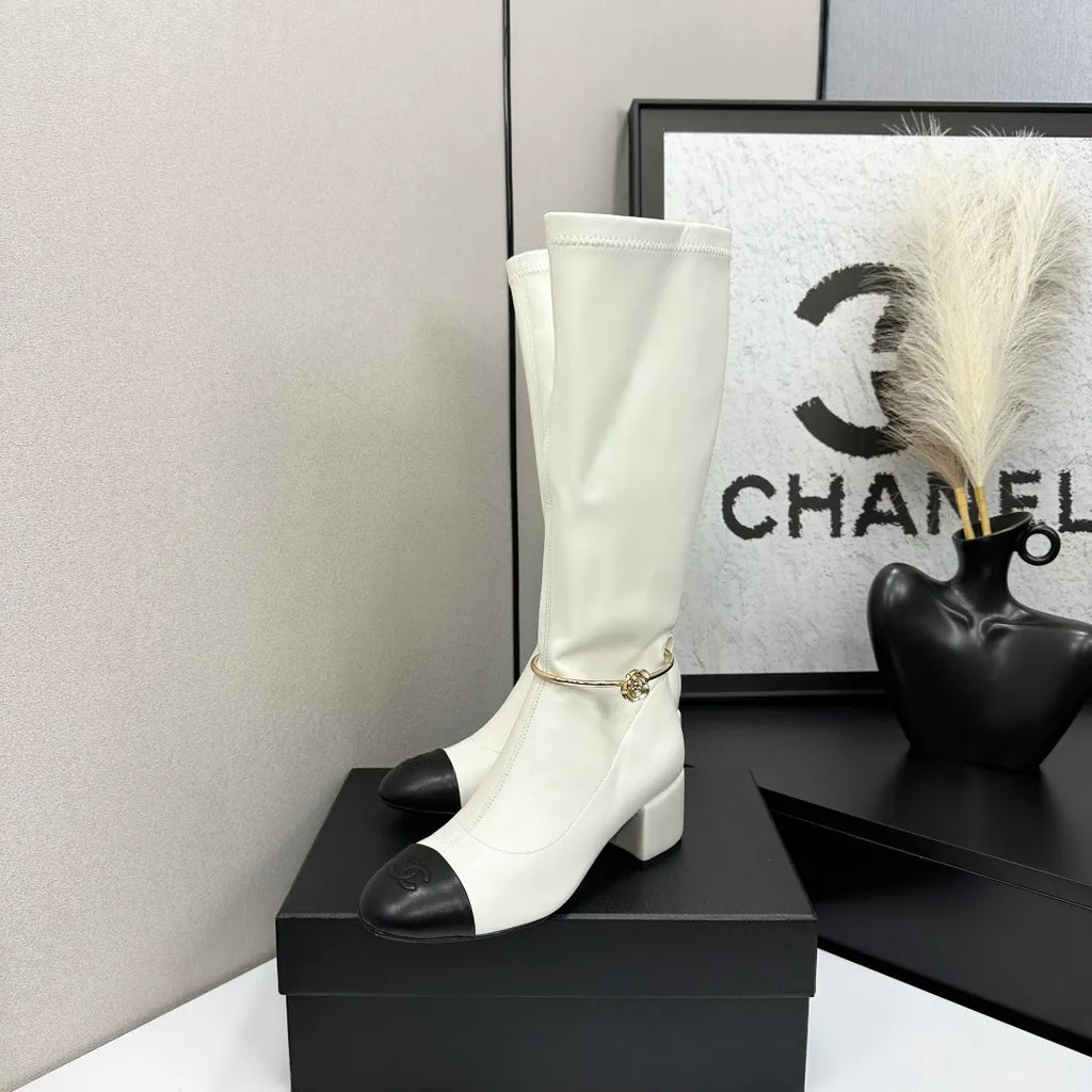 Chanel Women's Ankle Boots Stretch Sheepskin Leather 2026
