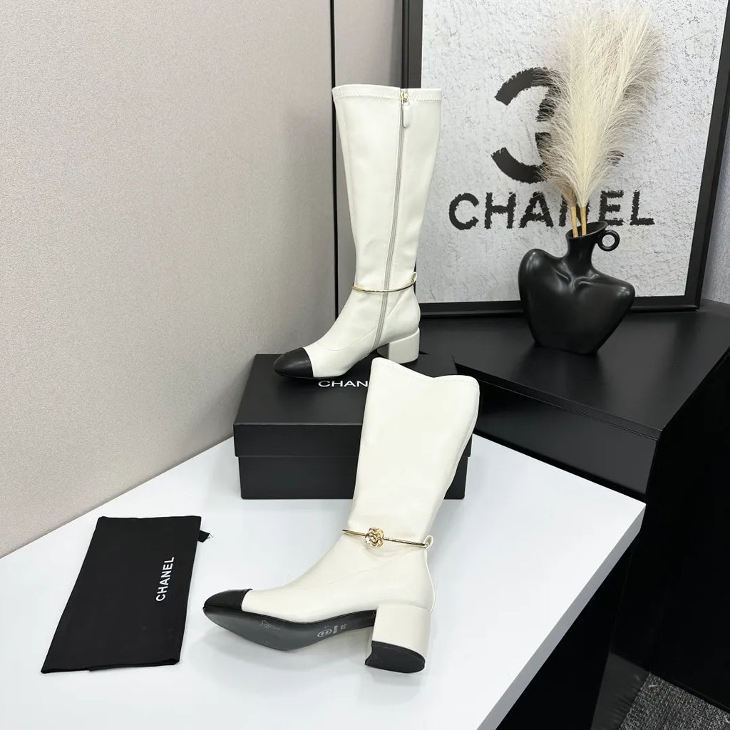 Chanel Women's Ankle Boots Stretch Sheepskin Leather 2026