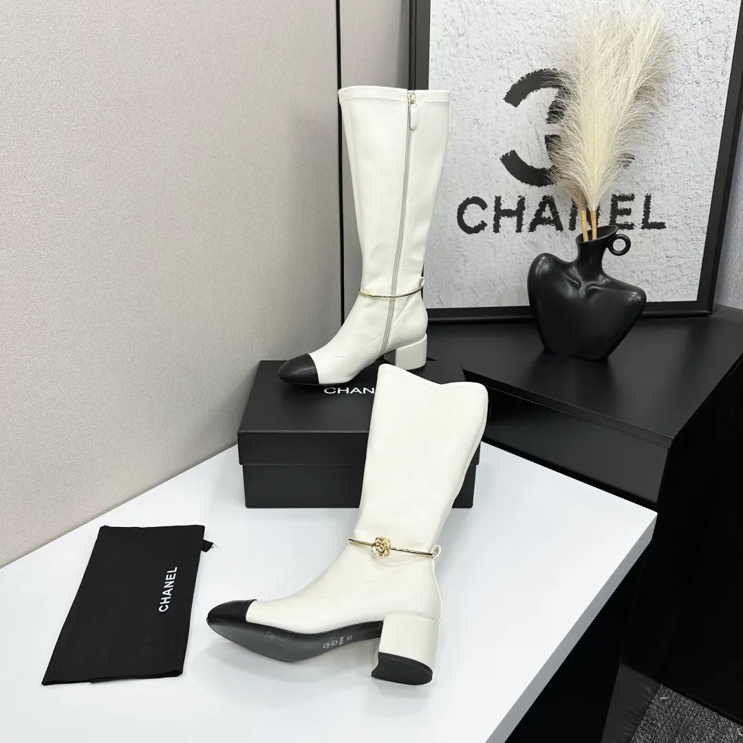 Chanel Women's Ankle Boots Stretch Sheepskin Leather 2026