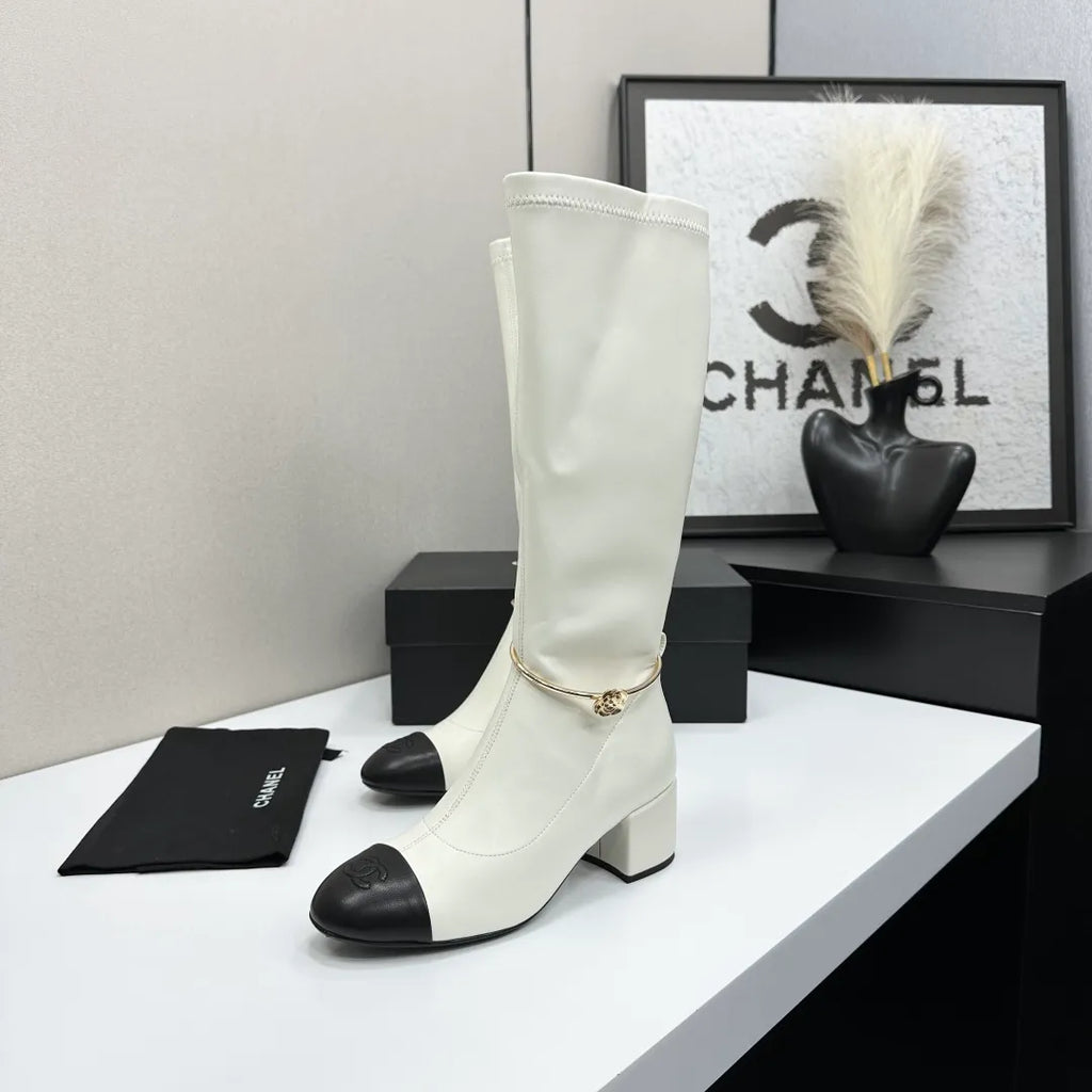 Chanel Women's Ankle Boots Stretch Sheepskin Leather 2026