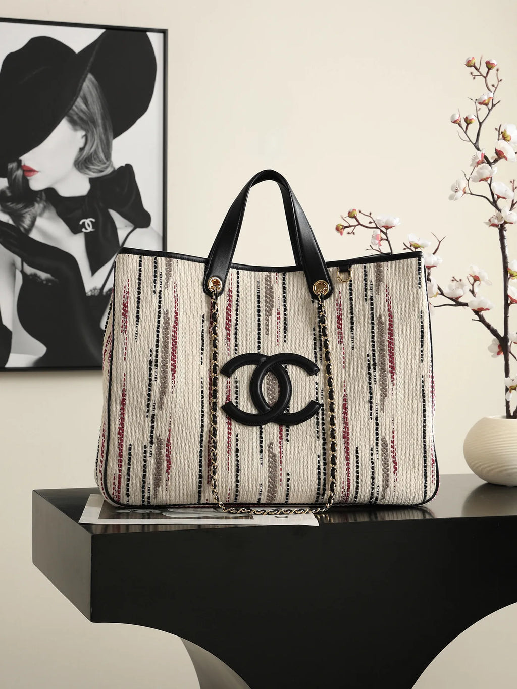 Chanel Women's Calfskin Leather Tote Bag AS6201 26B