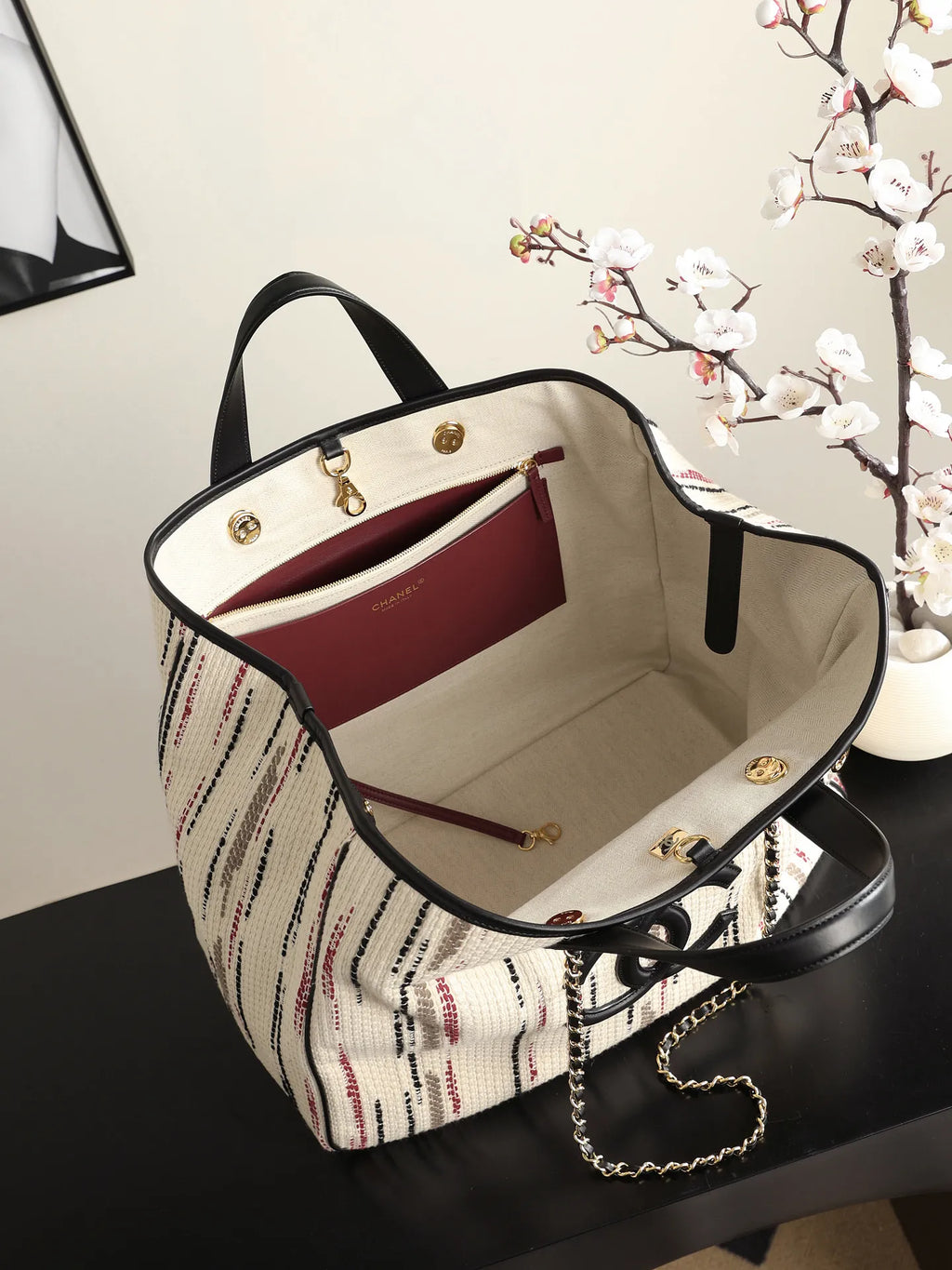 Chanel Women's Calfskin Leather Tote Bag AS6201 26B