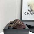 Chanel Women's Casual Shoes Cowhide Leather Wool 2026