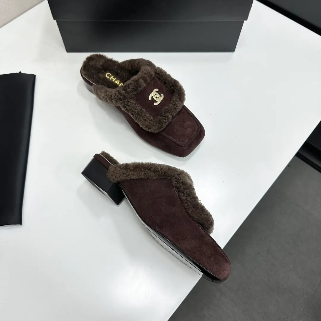 Chanel Women's Casual Shoes Cowhide Leather Wool 2026