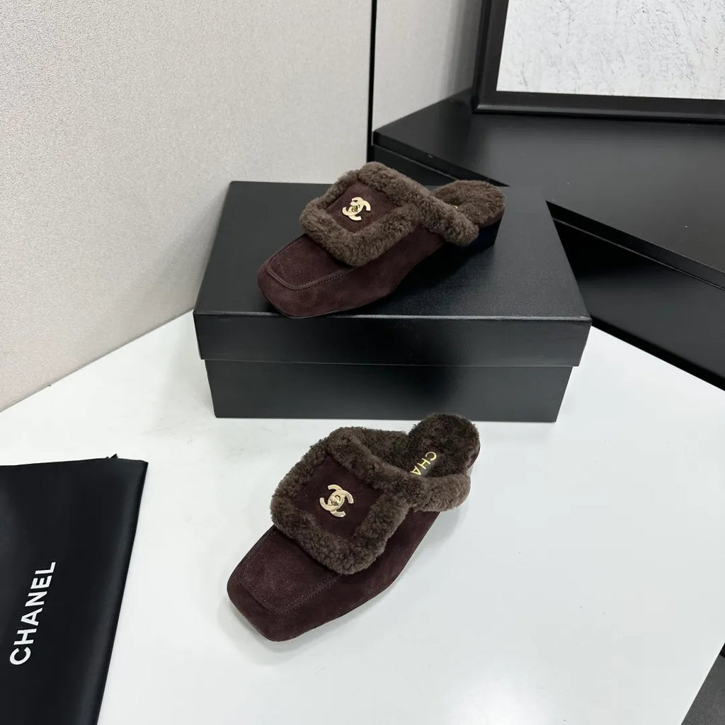 Chanel Women's Casual Shoes Cowhide Leather Wool 2026
