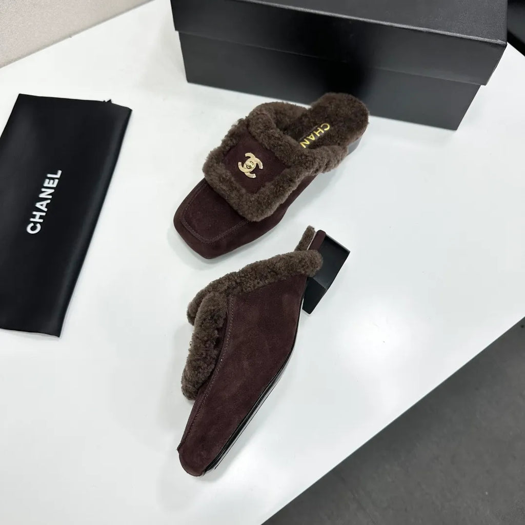 Chanel Women's Casual Shoes Cowhide Leather Wool 2026