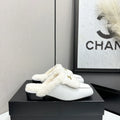 Chanel Women's Flats Cowhide Wool Lining Leather Sole