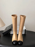 Chanel Women's Leather Métiers d'Art Double C Boots 26B