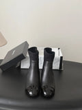 Chanel Women's Leather Métiers d'Art Double C Boots 26B
