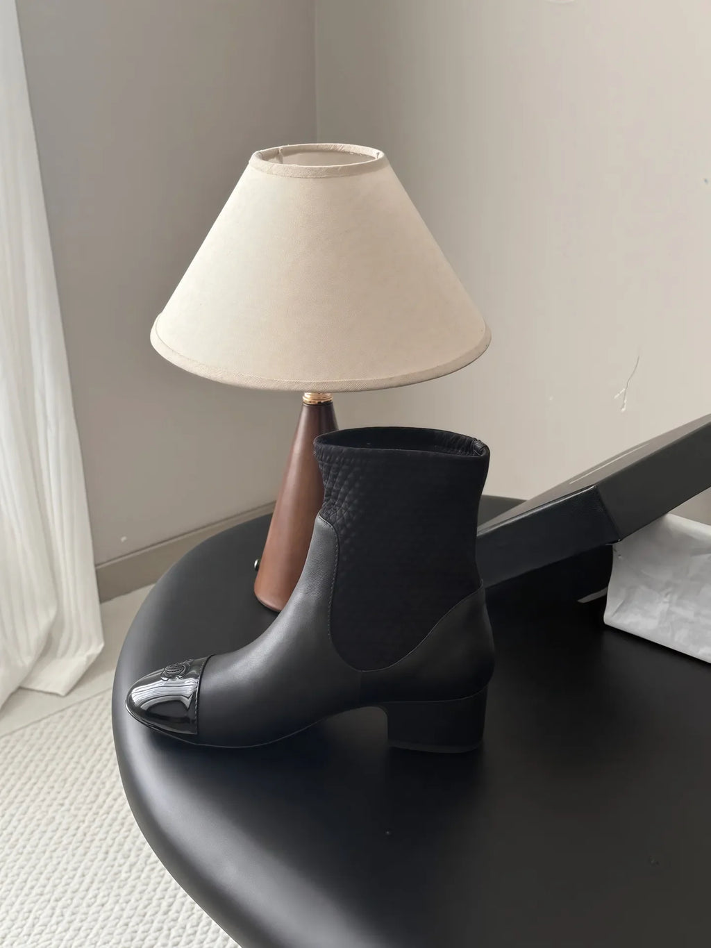 Chanel Women's Leather Métiers d'Art Double C Boots 26B