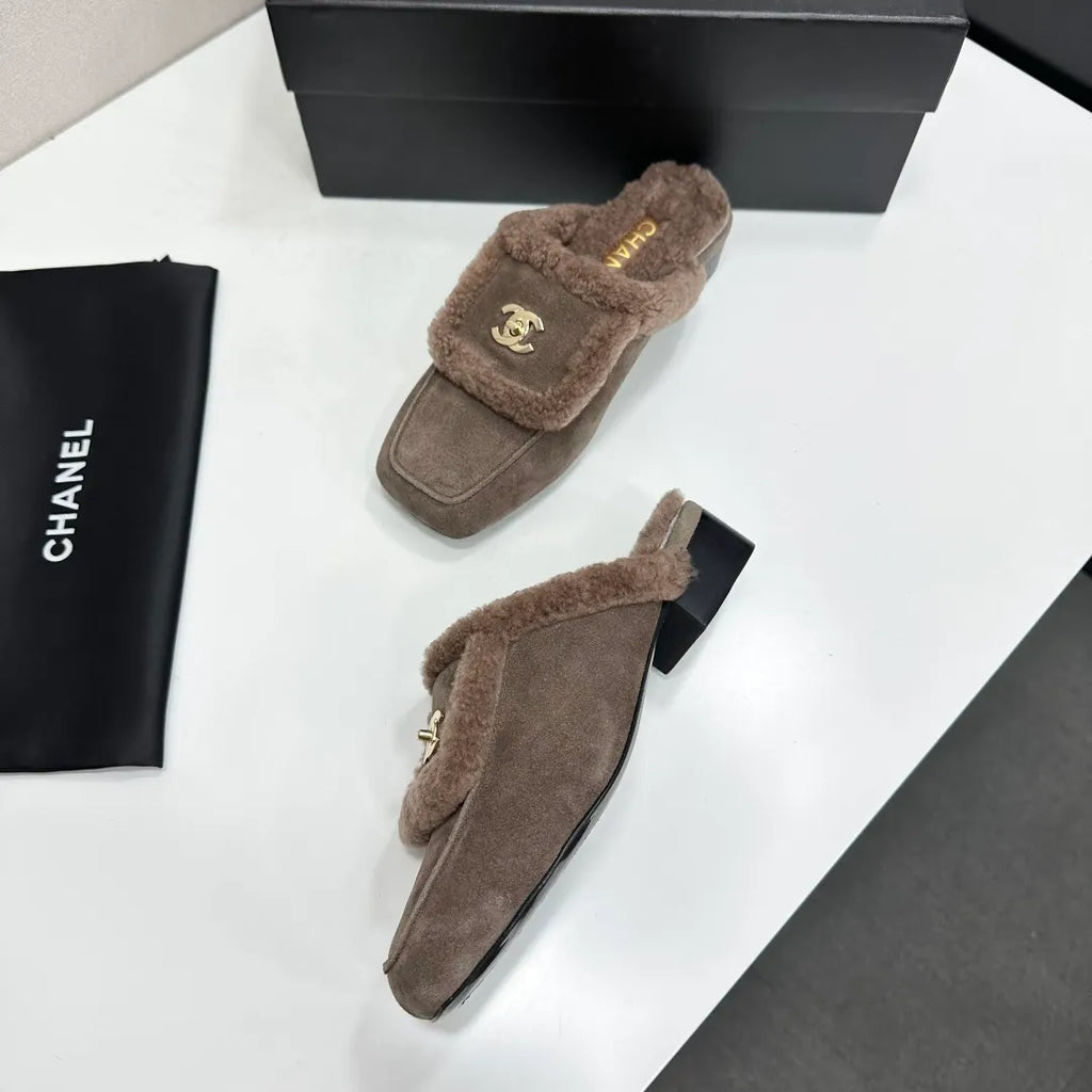Chanel Women's Loafers Cowhide Wool Lining Leather Sole 2026