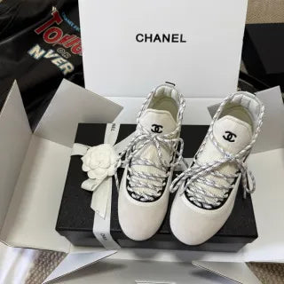 Chanel Women's Métiers d'Art German Training Shoes Knit Suede 385262