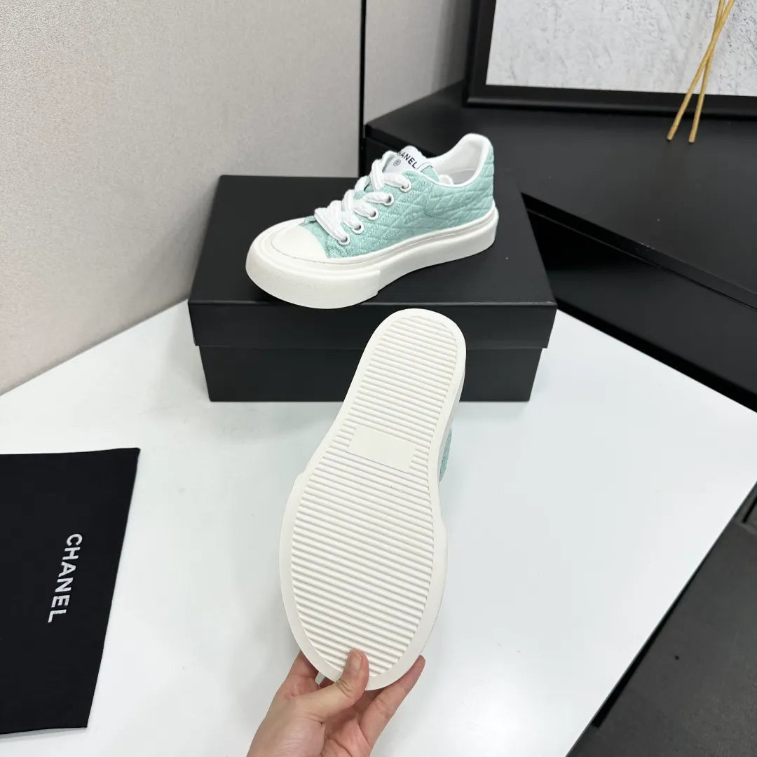 Chanel Women's Panda Sneakers Cowhide Waterproof Cloth