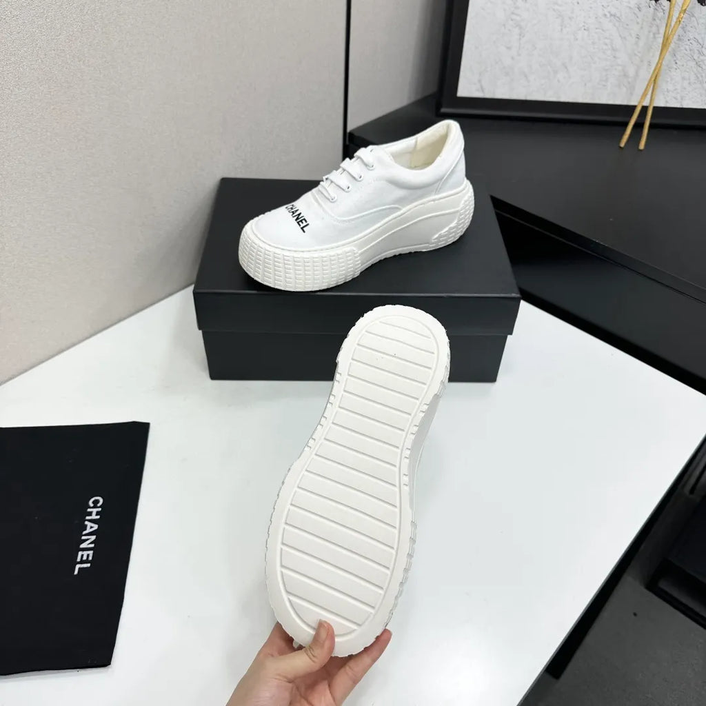 Chanel Women's Panda Sneakers Cowhide Wool Lining TPU Sole