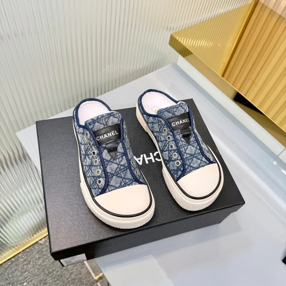 Chanel Women's Panda Sneakers Leather Suede TPU 26A