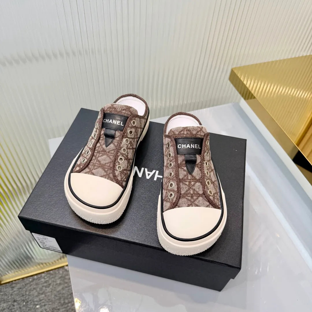 Chanel Women's Panda Sneakers Leather Suede TPU 26A