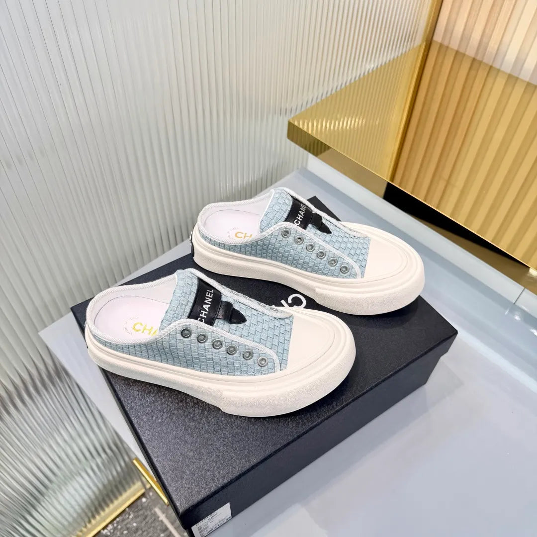Chanel Women's Panda Sneakers Leather Suede TPU 26A