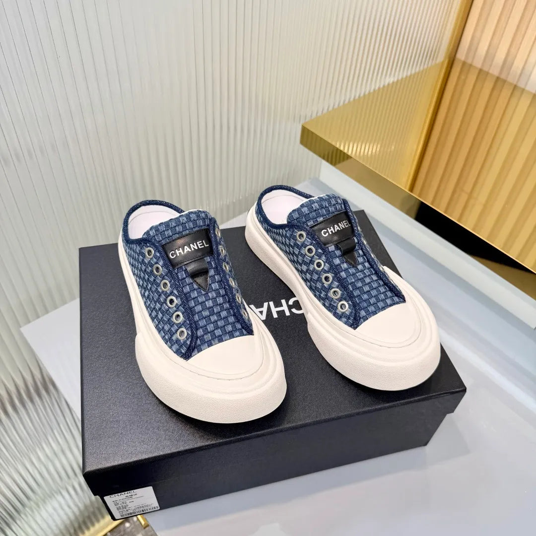 Chanel Women's Panda Sneakers Leather Suede TPU 26A
