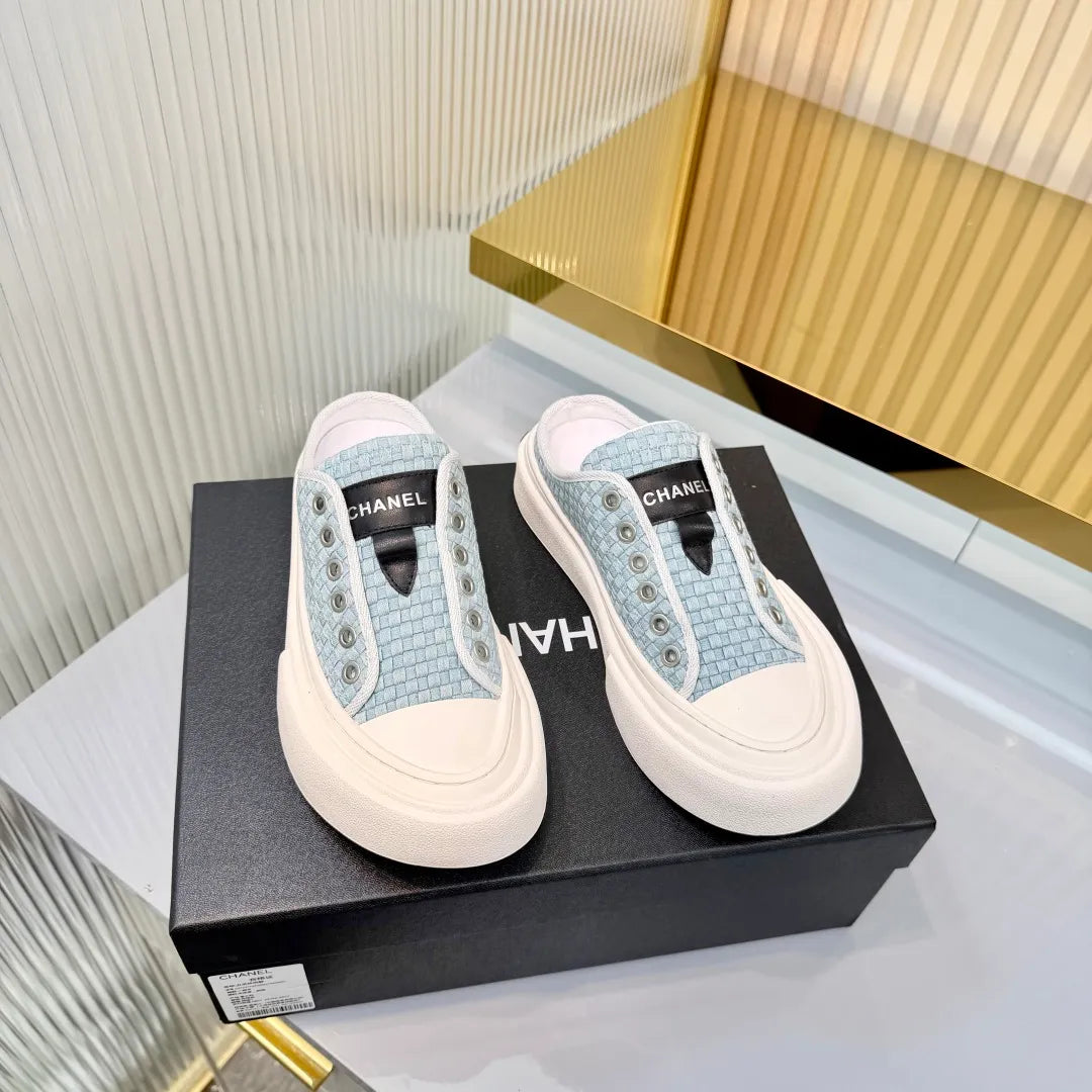 Chanel Women's Panda Sneakers Leather Suede TPU 26A