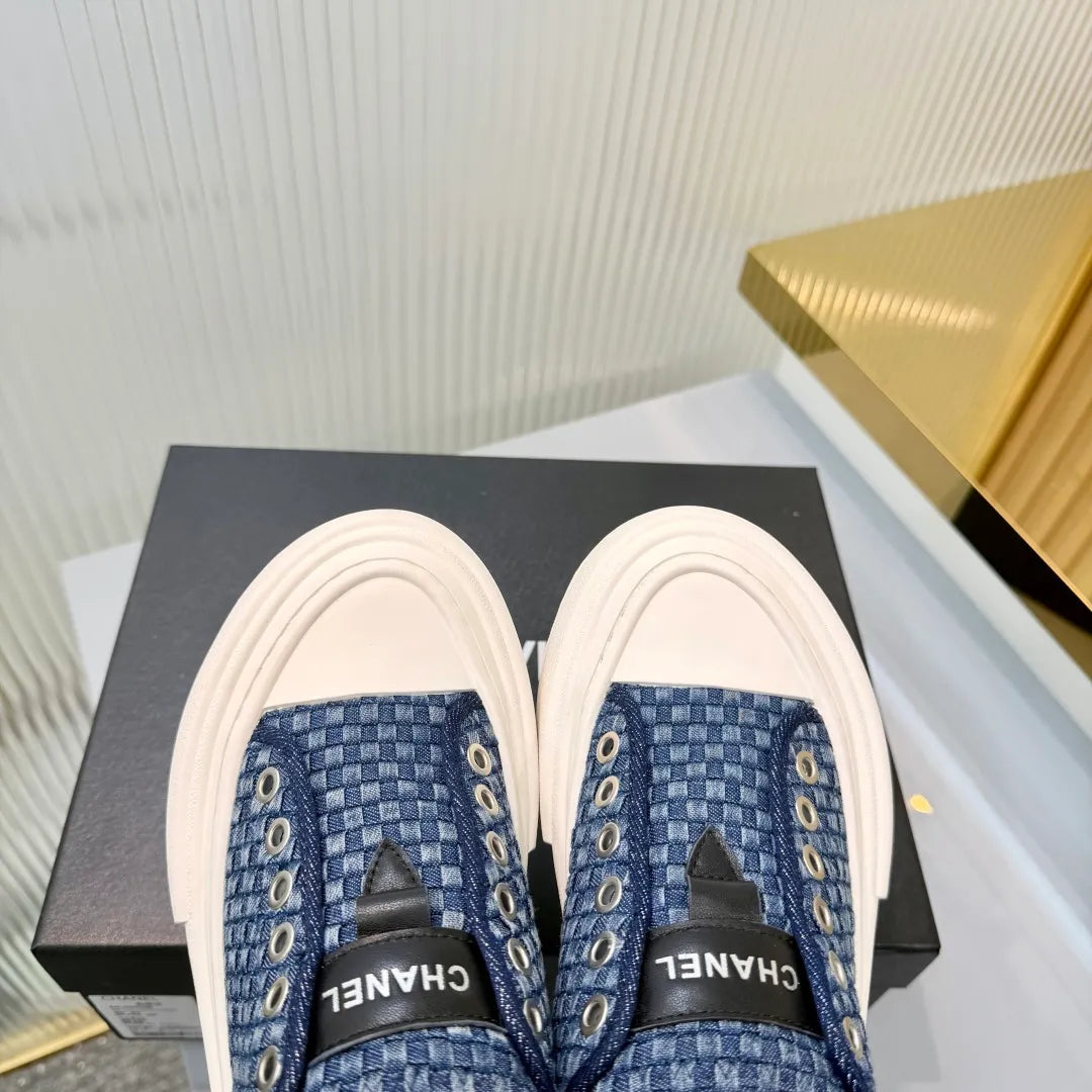 Chanel Women's Panda Sneakers Leather Suede TPU 26A
