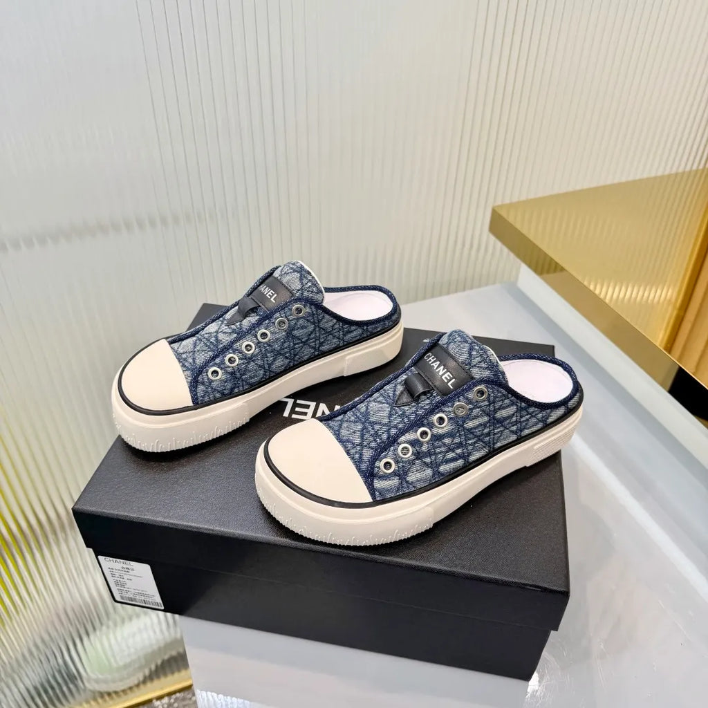 Chanel Women's Panda Sneakers Leather Suede TPU 26A