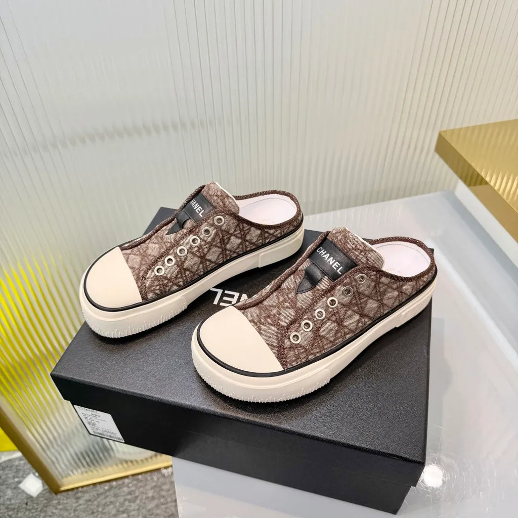 Chanel Women's Panda Sneakers Leather Suede TPU 26A
